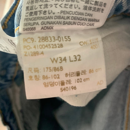 LEVI'S 512 Jeans W35 L32 Mens Slim Fit Tapered Blue