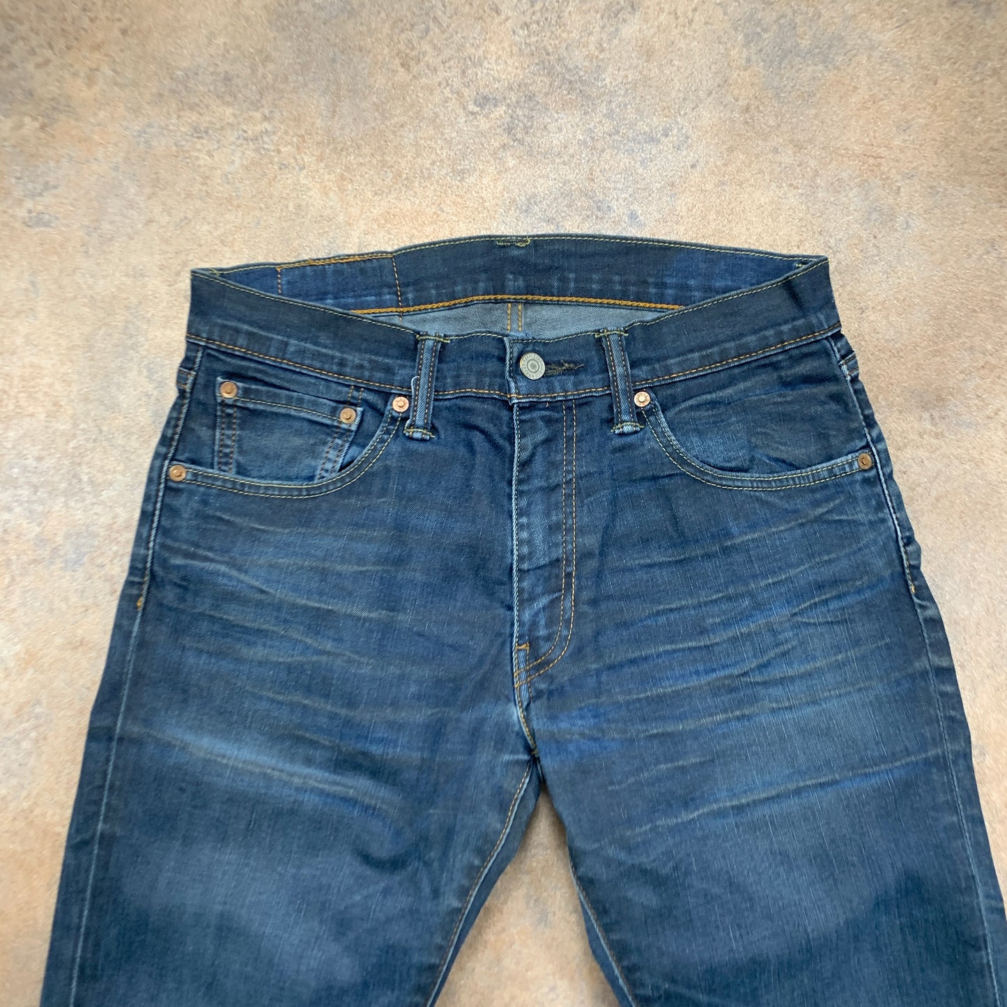 LEVI'S 65504 Jeans W32 L33 Mens Slim Fit Straight Blue