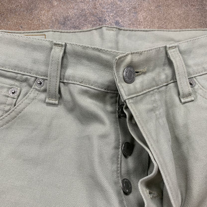 Vintage LEVI'S 551 Jeans W32 L30 Mens Regular Fit Straight Beige