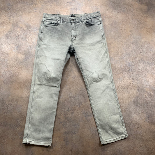 LEVI'S Line 8 Jeans W38 L29 Mens Skinny Fit Grey