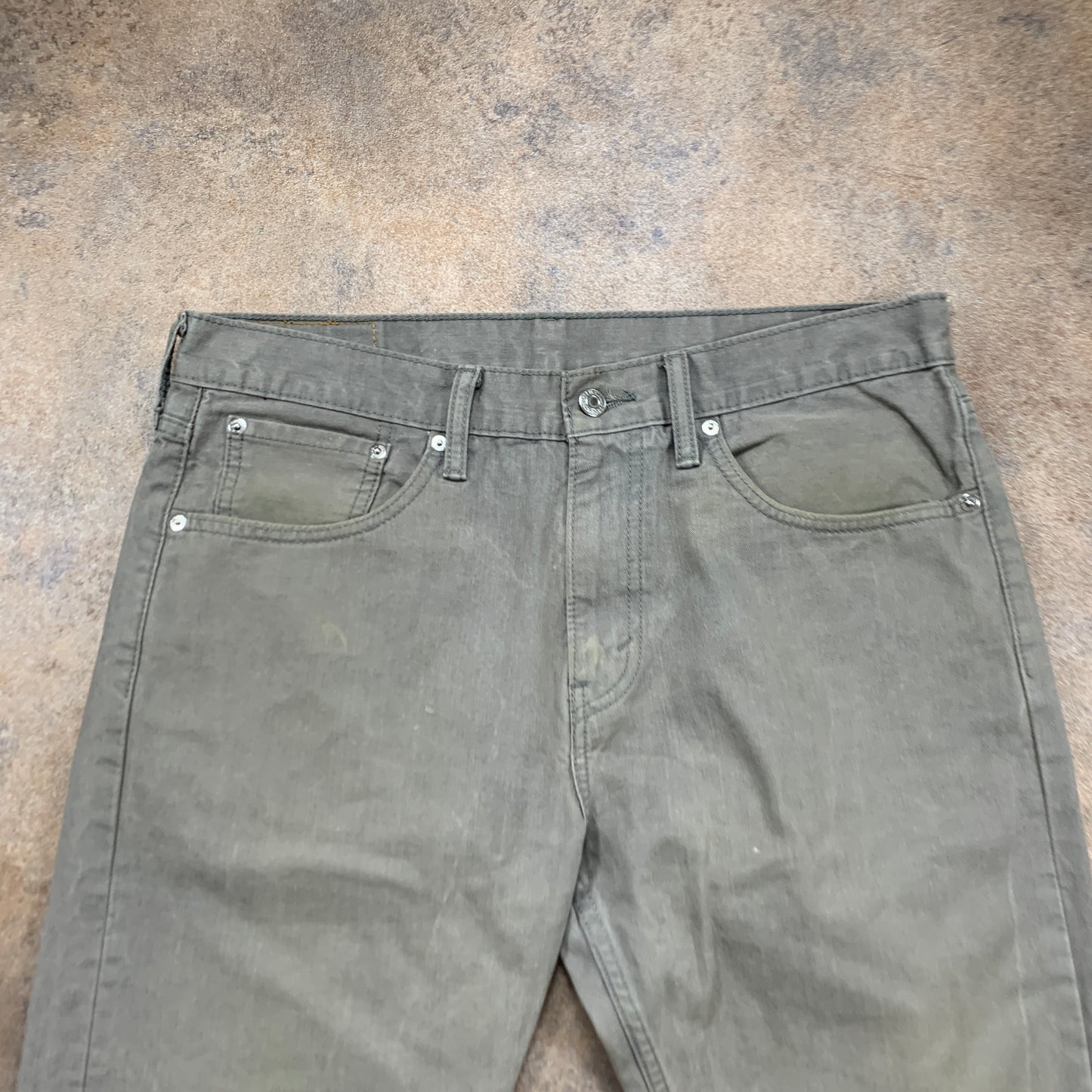 LEVI'S 508 Jeans W33 L32 Mens Slim Fit Straight Grey