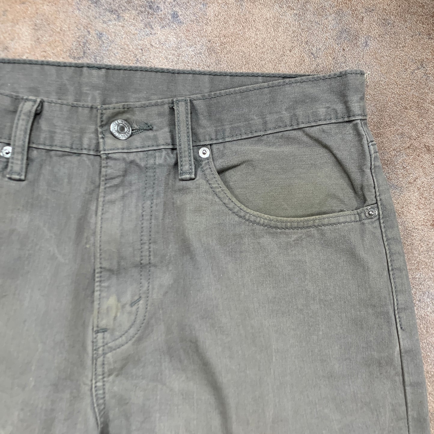 LEVI'S 508 Jeans W33 L32 Mens Slim Fit Straight Grey