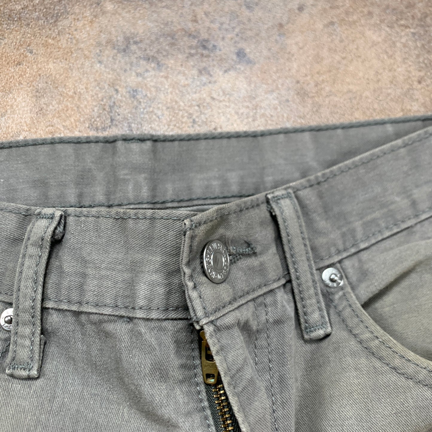 LEVI'S 508 Jeans W33 L32 Mens Slim Fit Straight Grey