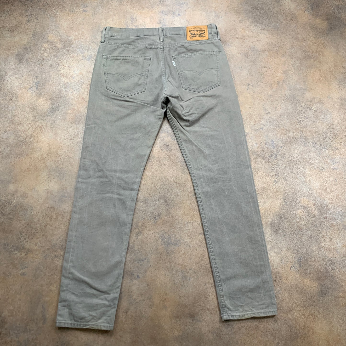 LEVI'S 508 Jeans W33 L32 Mens Slim Fit Straight Grey