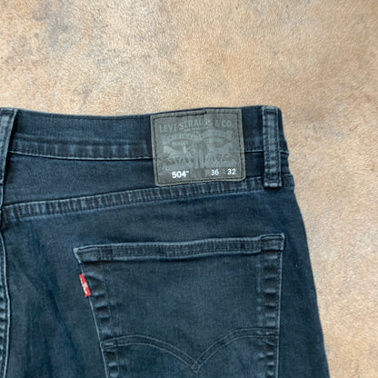 LEVI'S 504 Jeans W38 L31 Mens Regular Fit Straight Blue