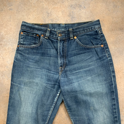 Vintage LEVI'S 525 Jeans W30 L30 Mens Bootcut Slim Fit Blue