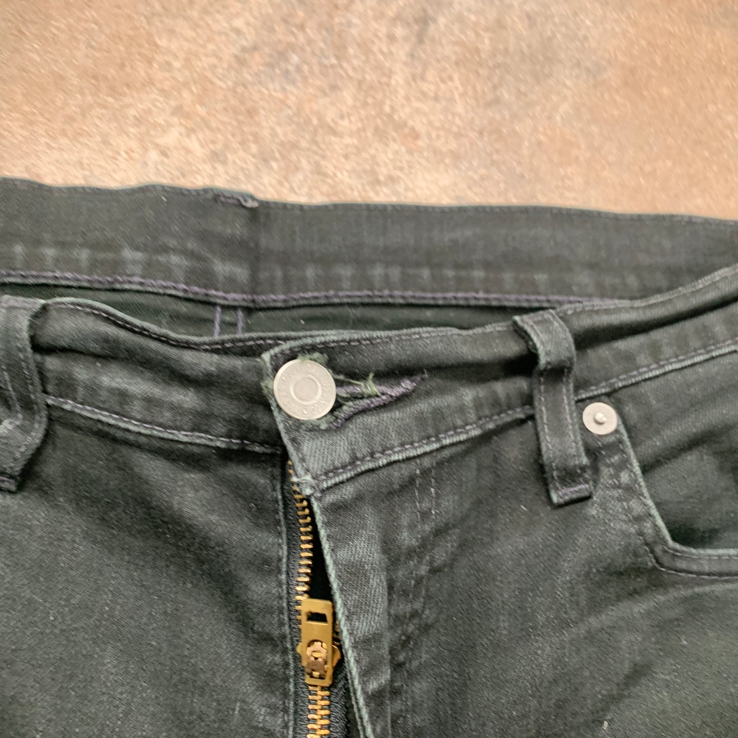 LEVI'S 511 Jeans W33 L23 Mens Slim Fit Dark Green