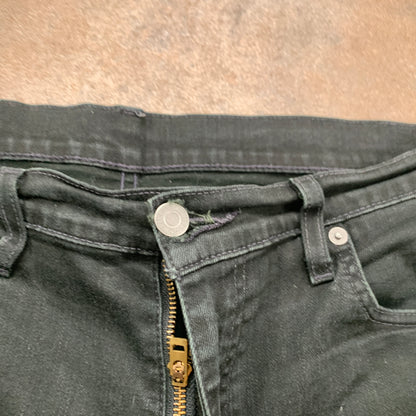 LEVI'S 511 Jeans W33 L23 Mens Slim Fit Dark Green