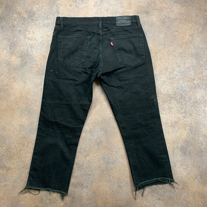 LEVI'S 511 Jeans W33 L23 Mens Slim Fit Dark Green