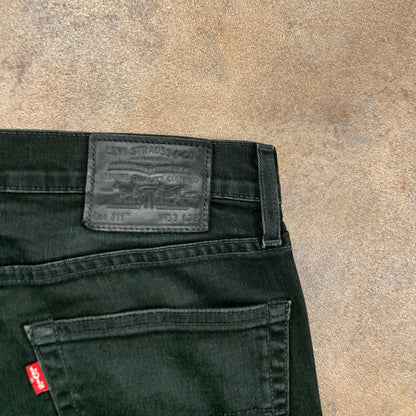 LEVI'S 511 Jeans W33 L23 Mens Slim Fit Dark Green