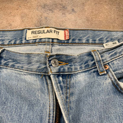 Vintage LEVI'S 505 Jeans W36 L30 Mens Regular Fit Straight Blue