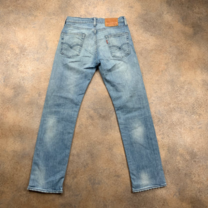 LEVI'S 513 Jeans W28 L30 Mens Slim Fit Blue