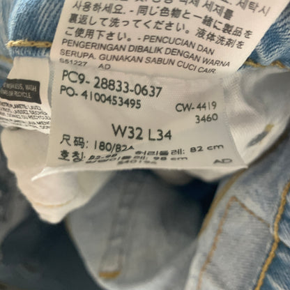 LEVI'S 512 Jeans W32 L34 Mens Slim Fit Tapered Blue
