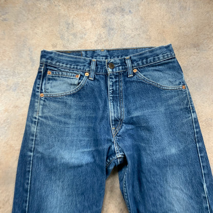 Vintage LEVI'S 521 Jeans W30 L28 Mens Slim Fit Straight Blue