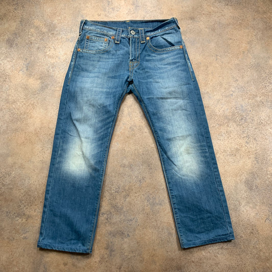 LEVI'S Jeans W30 L26 Mens Regular Fit Straight Blue