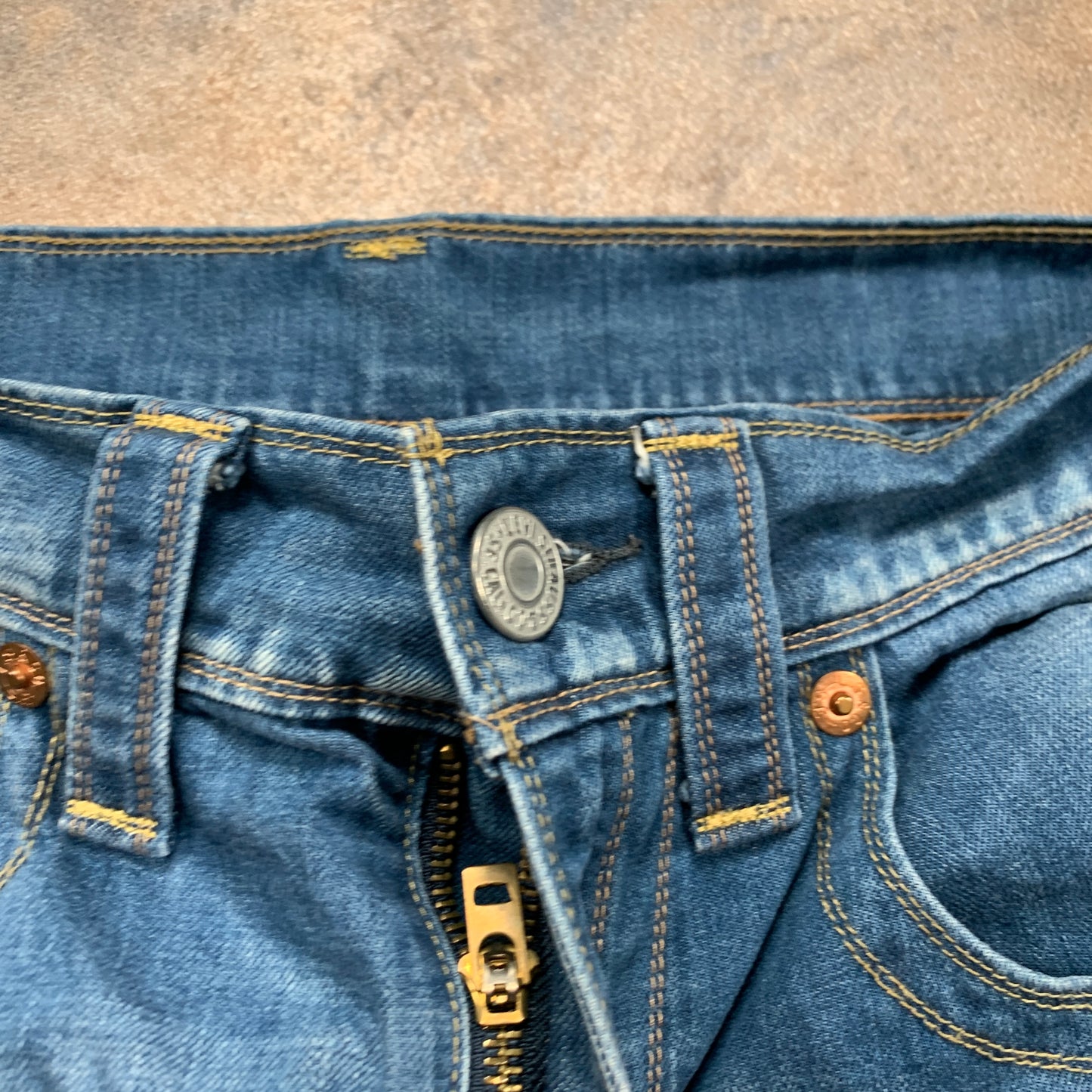LEVI'S Jeans W30 L26 Mens Regular Fit Straight Blue