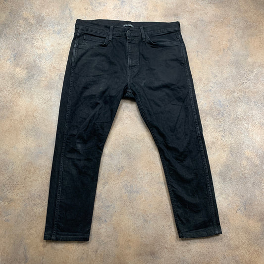LEVI'S Line 8 Jeans W34 L24 Mens Skinny Fit Black
