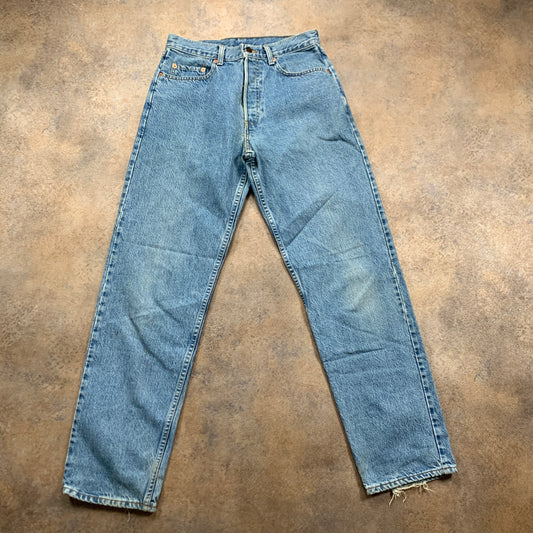 Vintage LEVI'S 618 Jeans W30 L32 Mens Regular Fit Tapered Blue 70s