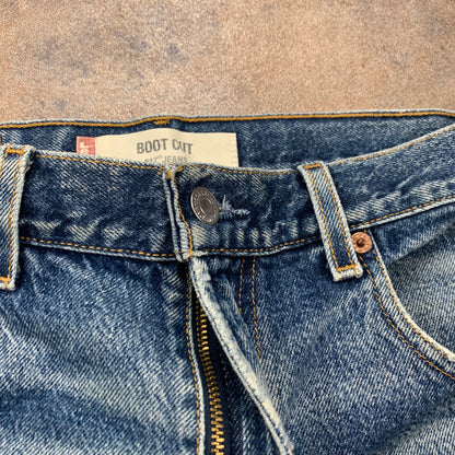 Vintage LEVI'S 517 Jeans W32 L26 Mens Bootcut Fit Blue