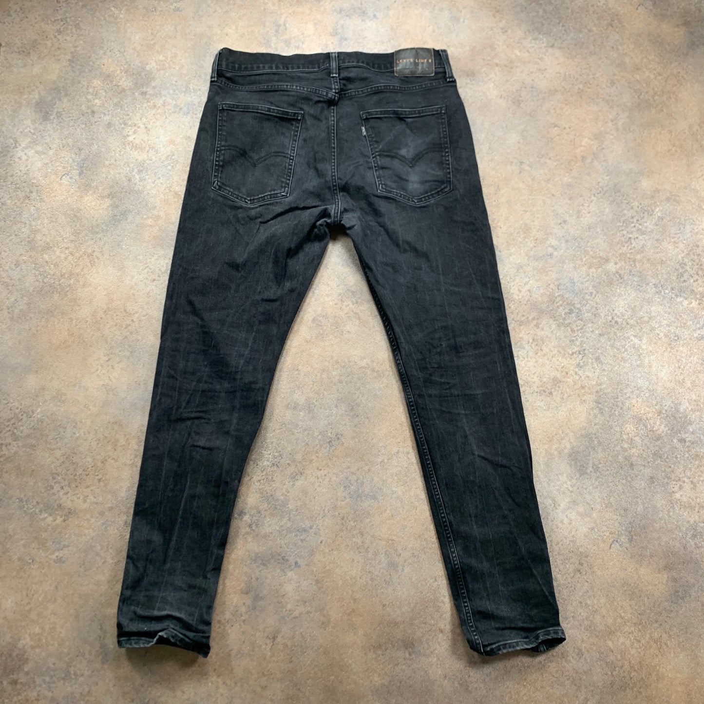 LEVI'S Line 8 Jeans W34 L30 Mens Skinny Fit Grey