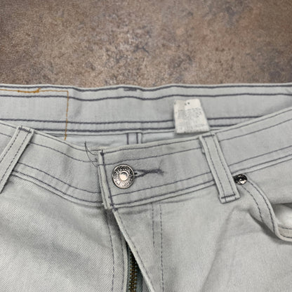 Vintage LEVI'S 70s Jeans W36 L28 Mens Relaxed Fit Straight Grey