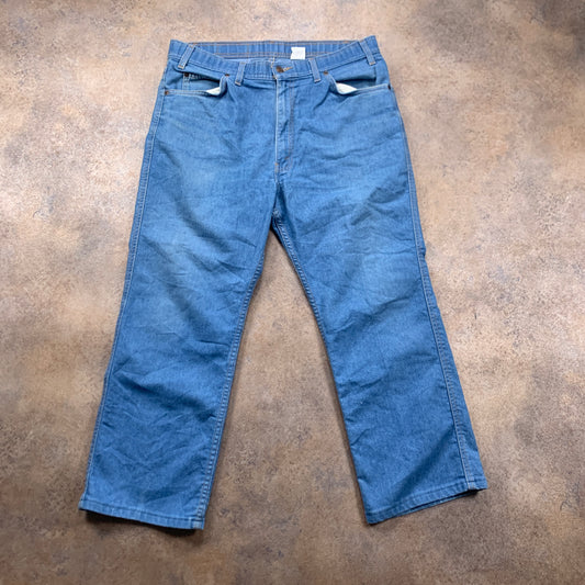 Vintage LEVI'S 70s Jeans W38 L26 Mens Relaxed Fit Straight Blue