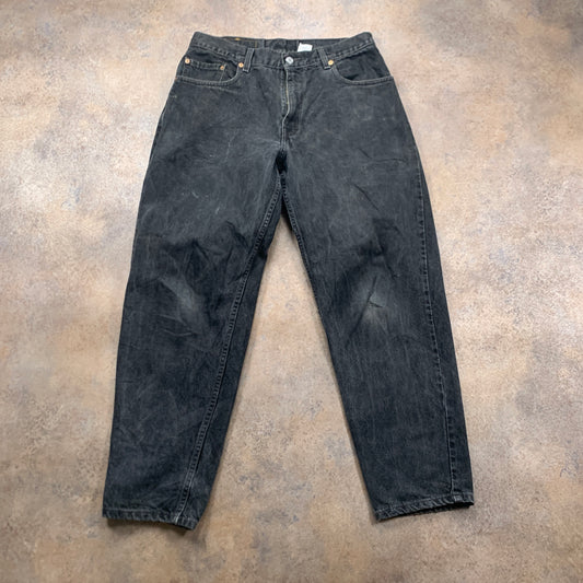 Vintage LEVI'S 560 Jeans W33 L30 Mens Relaxed Fit Tapered Grey 90s