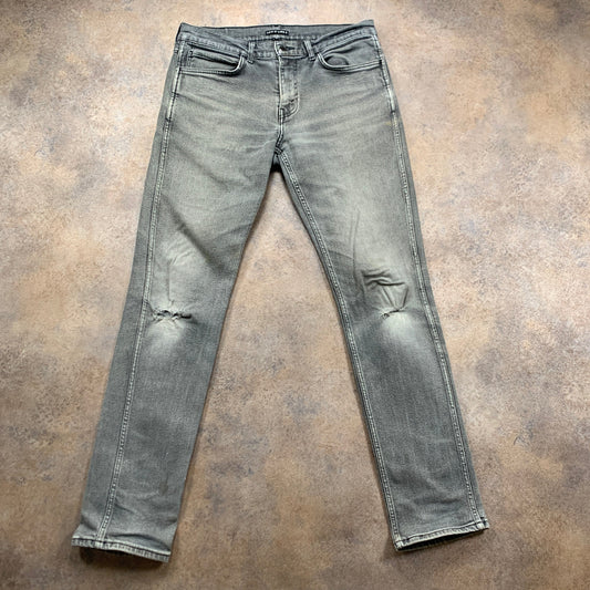 LEVI'S Line 8 Jeans W34 L33 Mens Skinny Fit Grey