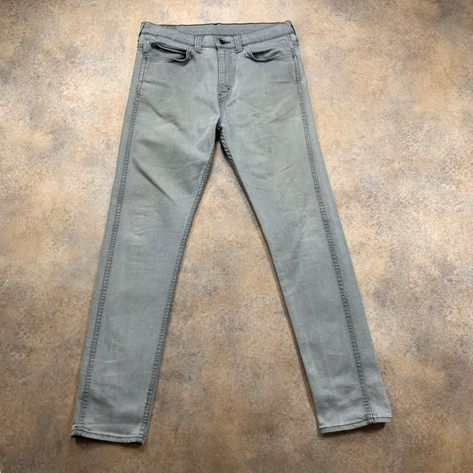LEVI'S 508 Jeans W32 L32 Mens Slim Fit Straight Grey
