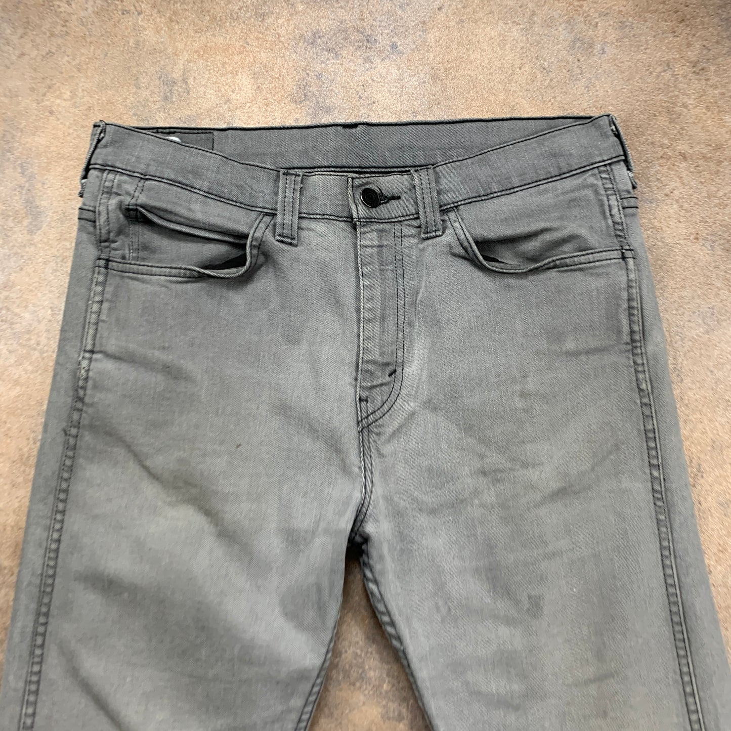 LEVI'S 508 Jeans W32 L32 Mens Slim Fit Straight Grey