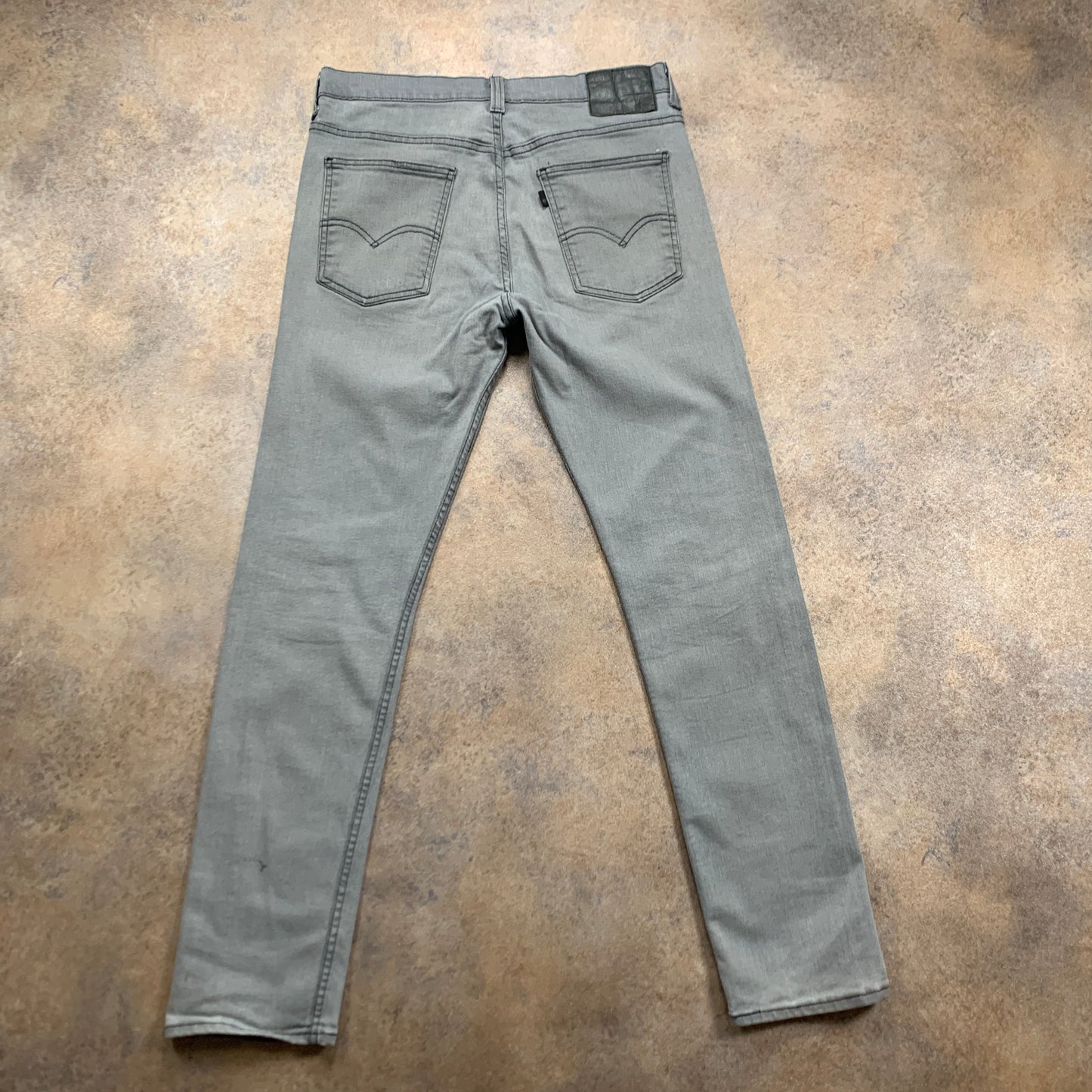 LEVI'S 508 Jeans W32 L32 Mens Slim Fit Straight Grey