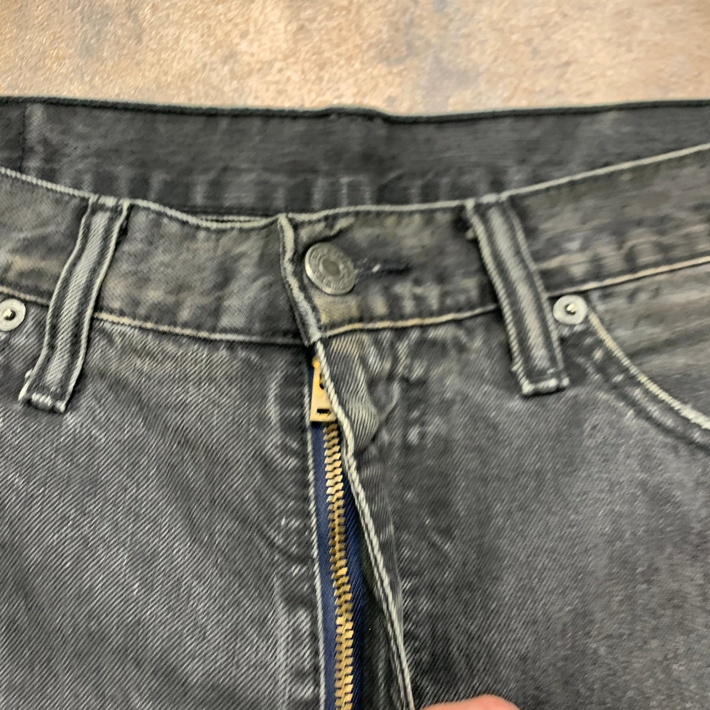 LEVI'S 508 Jeans W36 L32 Mens Slim Fit Straight Grey