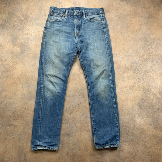 LEVI'S 522 Jeans W30 L29 Mens Slim Fit Tapered Blue