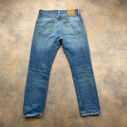 LEVI'S 522 Jeans W30 L29 Mens Slim Fit Tapered Blue