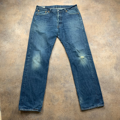 LEVI'S 501 Jeans W36 L33 Mens Regular Fit Straight Blue