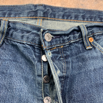 LEVI'S 501 Jeans W36 L33 Mens Regular Fit Straight Blue