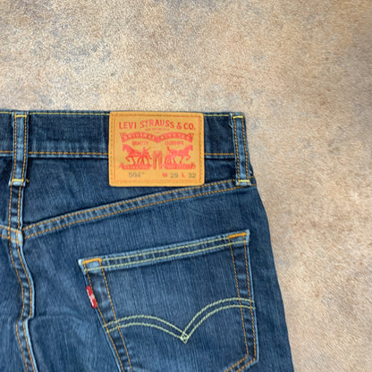 LEVI'S 504 Jeans W29 L28 Mens Regular Fit Straight Blue