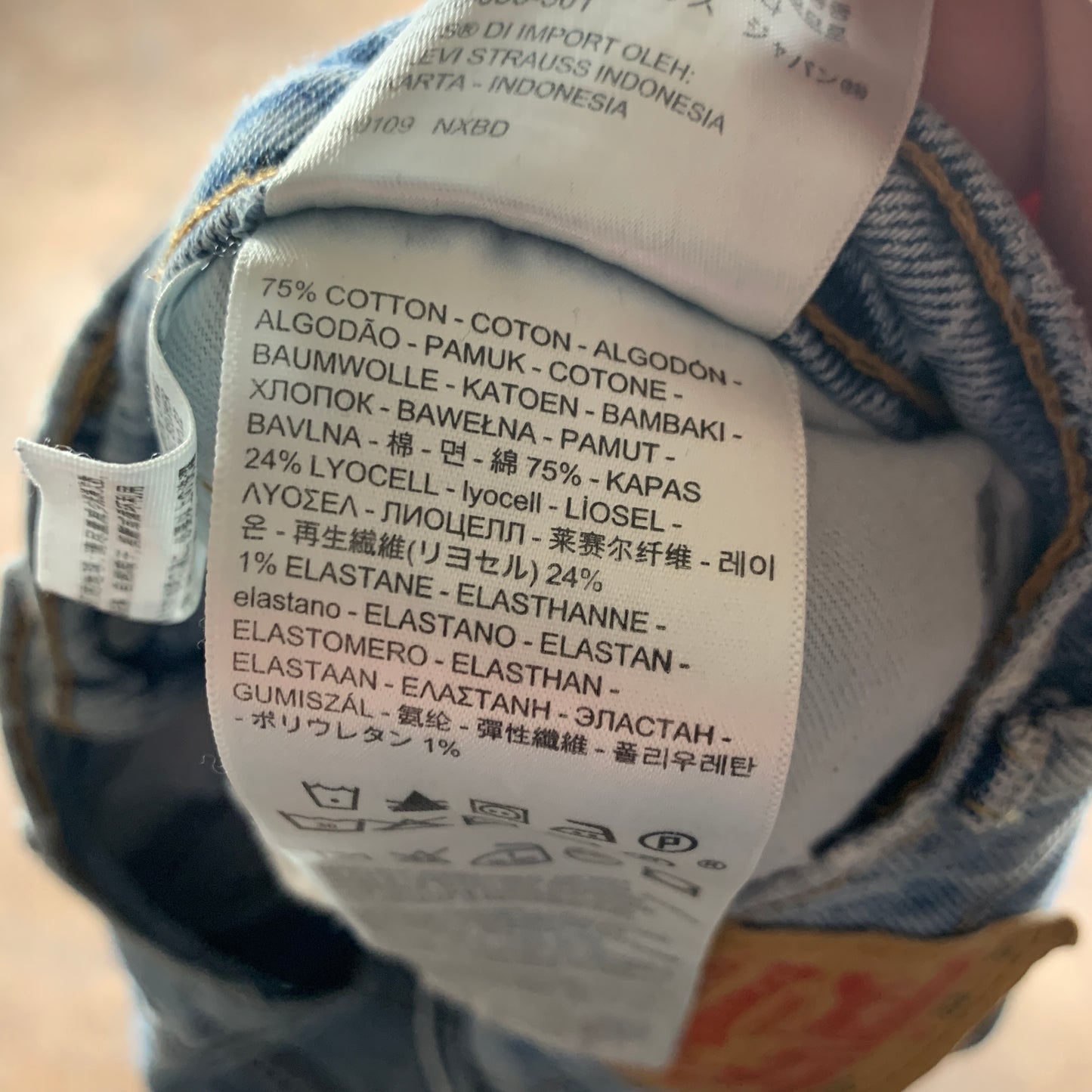 LEVI'S 512 Jeans W33 L29 Mens Slim Fit Tapered Blue