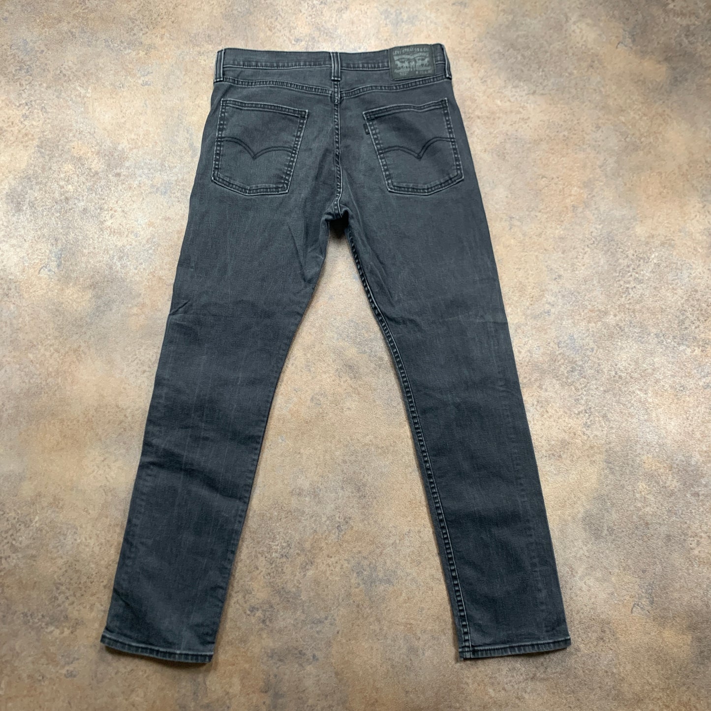 LEVI'S 522 Jeans W32 L30 Mens Slim Fit Tapered Grey