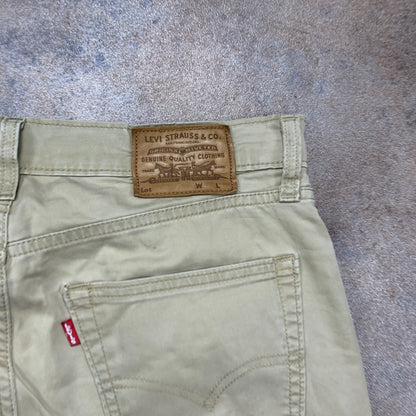 LEVI'S 511 Jeans W32 L31 Mens Slim Fit Beige