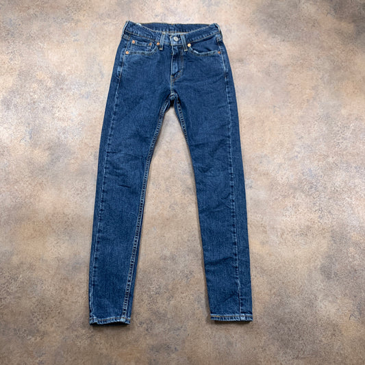 LEVI'S 519 Jeans W28 L29 Mens Skinny Fit Blue