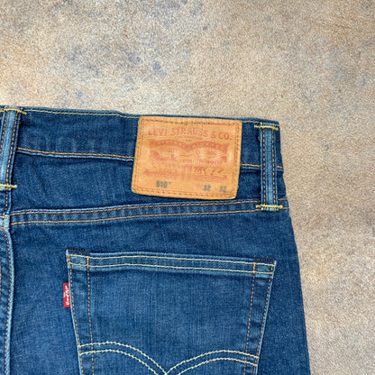 LEVI'S 510 Jeans W32 L30 Mens Skinny Fit Blue