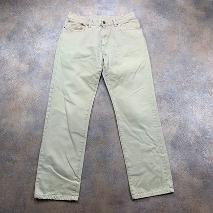 LEVI'S 753 Jeans W32 L31 Mens Relaxed Fit Straight Beige