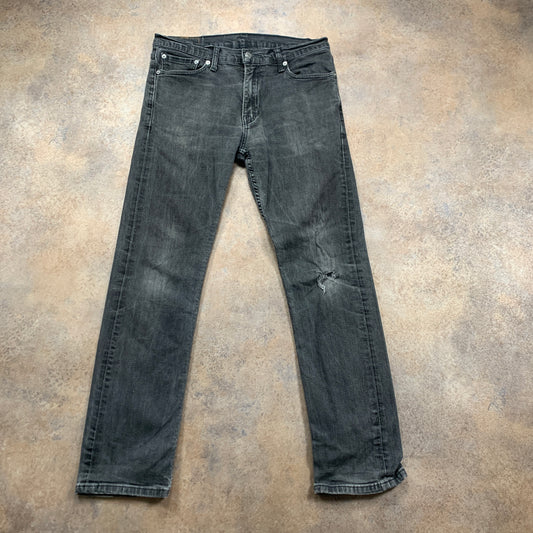 LEVI'S 504 Jeans W34 L30 Mens Regular Fit Straight Grey
