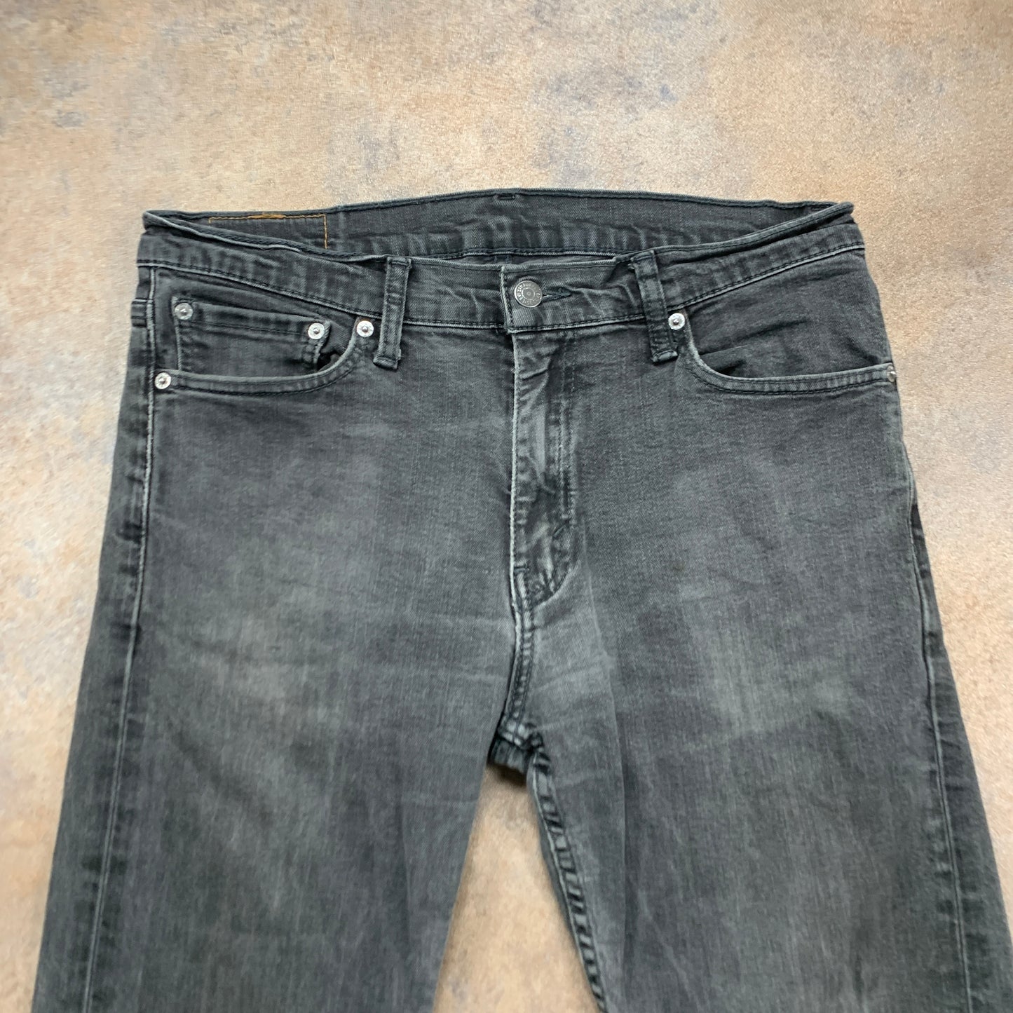 LEVI'S 504 Jeans W34 L30 Mens Regular Fit Straight Grey