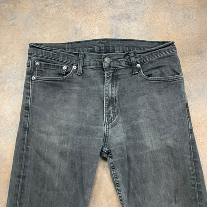 LEVI'S 504 Jeans W34 L30 Mens Regular Fit Straight Grey
