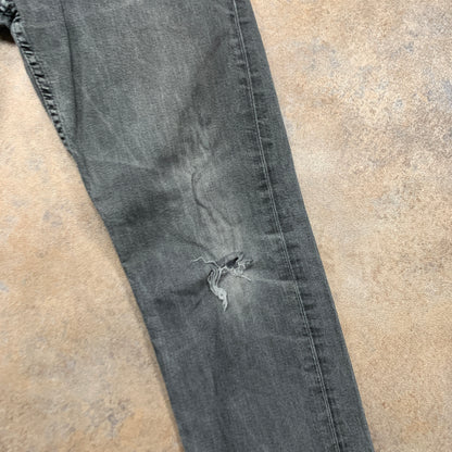 LEVI'S 504 Jeans W34 L30 Mens Regular Fit Straight Grey