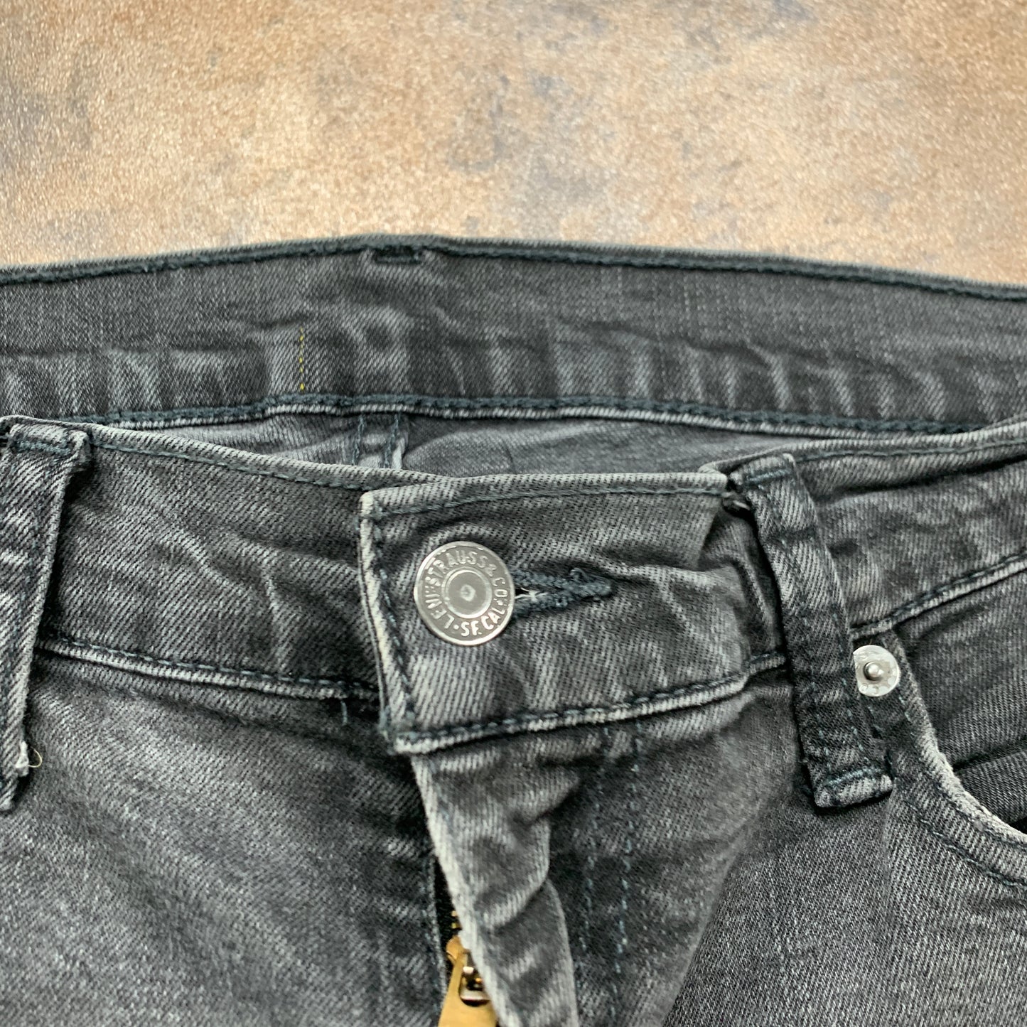 LEVI'S 504 Jeans W34 L30 Mens Regular Fit Straight Grey