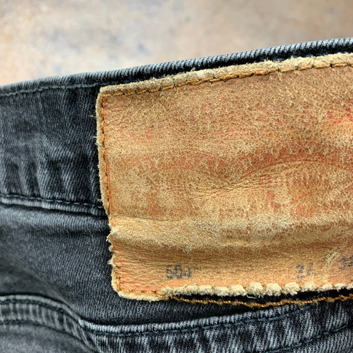 LEVI'S 504 Jeans W34 L30 Mens Regular Fit Straight Grey