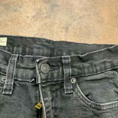 LEVI'S 519 Jeans W27 L29 Mens Skinny Fit Grey